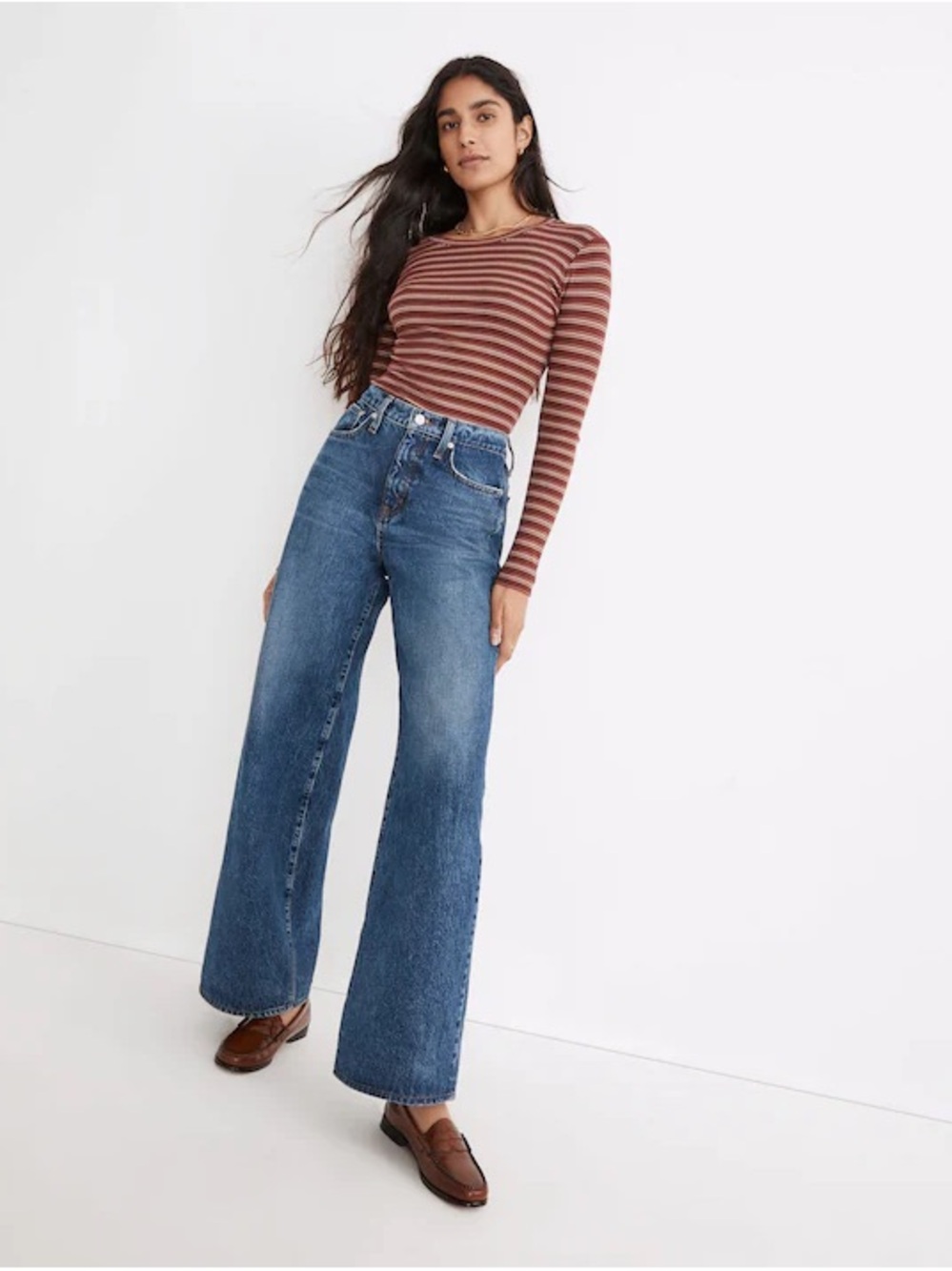 Madewell Superwide-Leg Jeans in Desota Wash - Picture 3 of 9